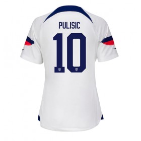 Damen Fußballbekleidung Vereinigte Staaten Christian Pulisic #10 Heimtrikot WM 2022 Kurzarm